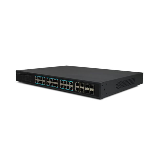 Hurricane PoE Switch 24-PORT 10/100M 4-PORT 10/100/1000M WAN - Image 2