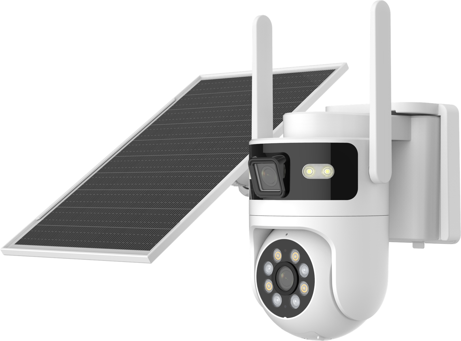 Solar Power WIFI Dual-Lens PT Camera HW-P4A2RA36-DSWA