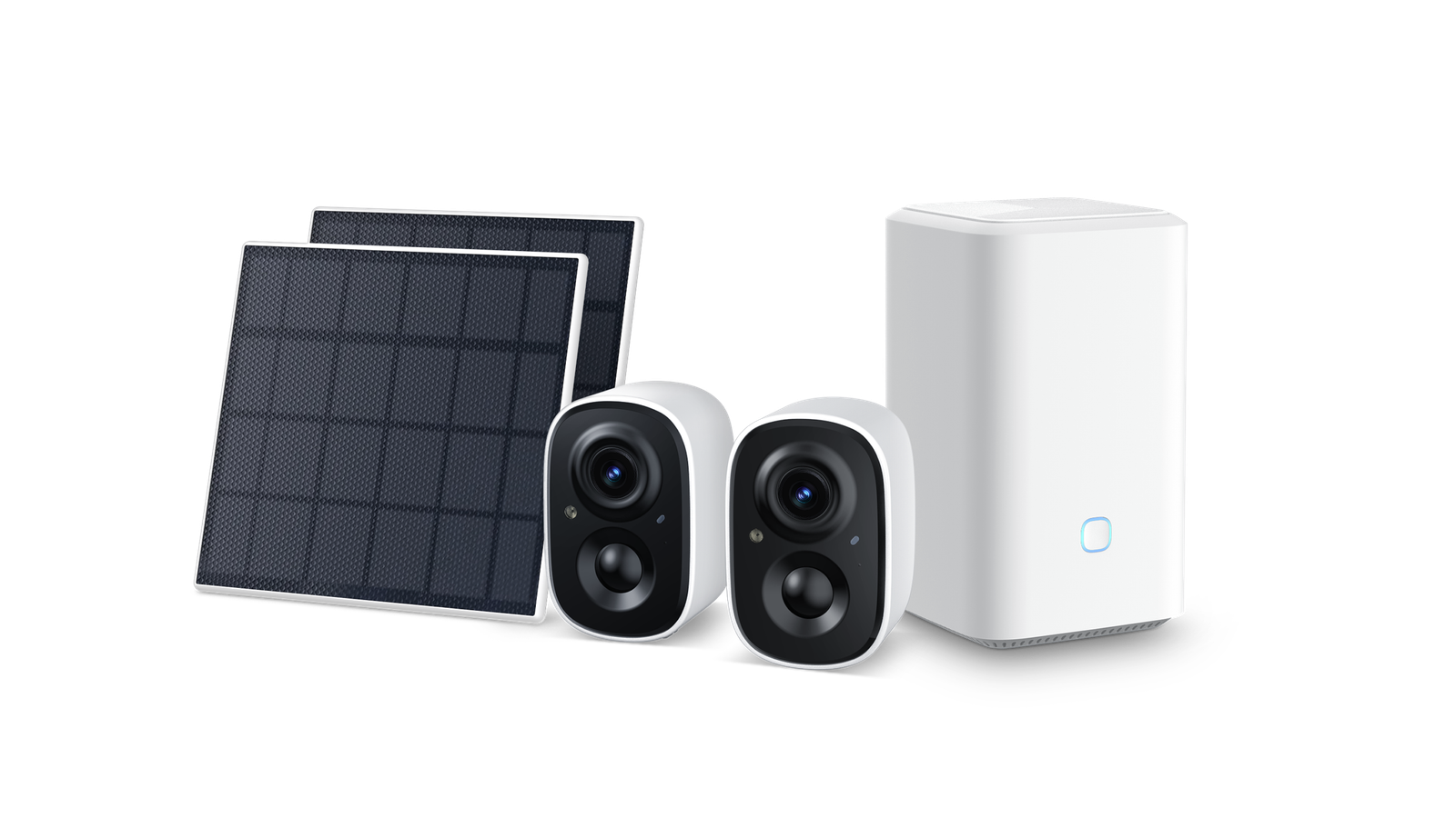 Solar Power Bullet Camera Home Hub Kit HK-H5A8BA28-2